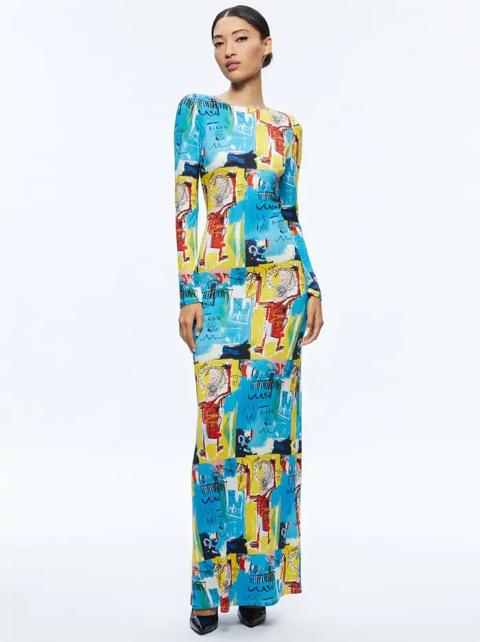 A+O X BASQUIAT DELORA MAXI DRESS